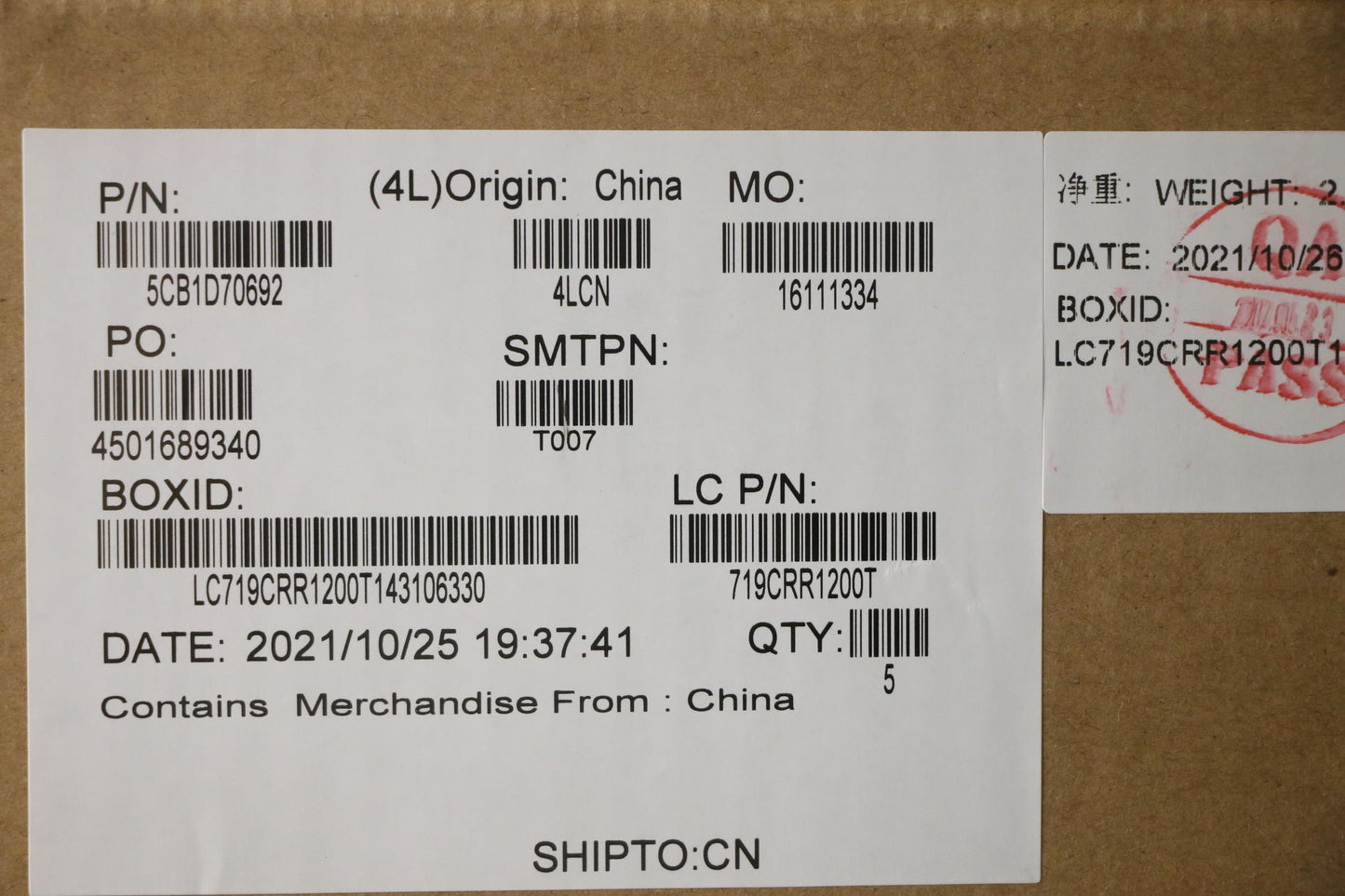 Lenovo Cover Upper Case Assembly Tc L - 5CB1D70692