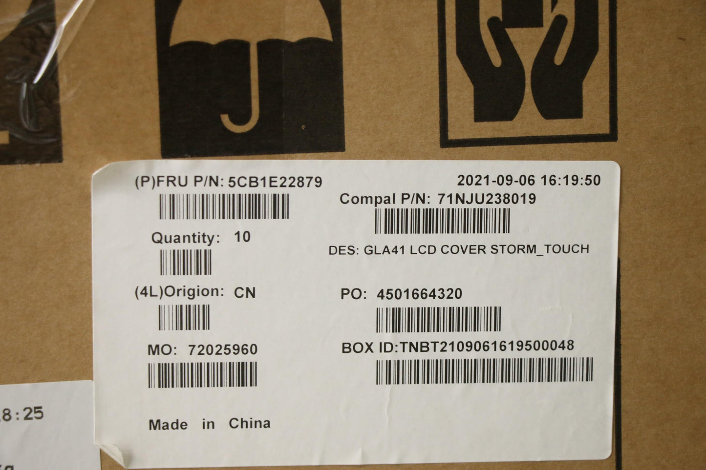 Lenovo LCD Cover, Storm for Touch - 5CB1E22879