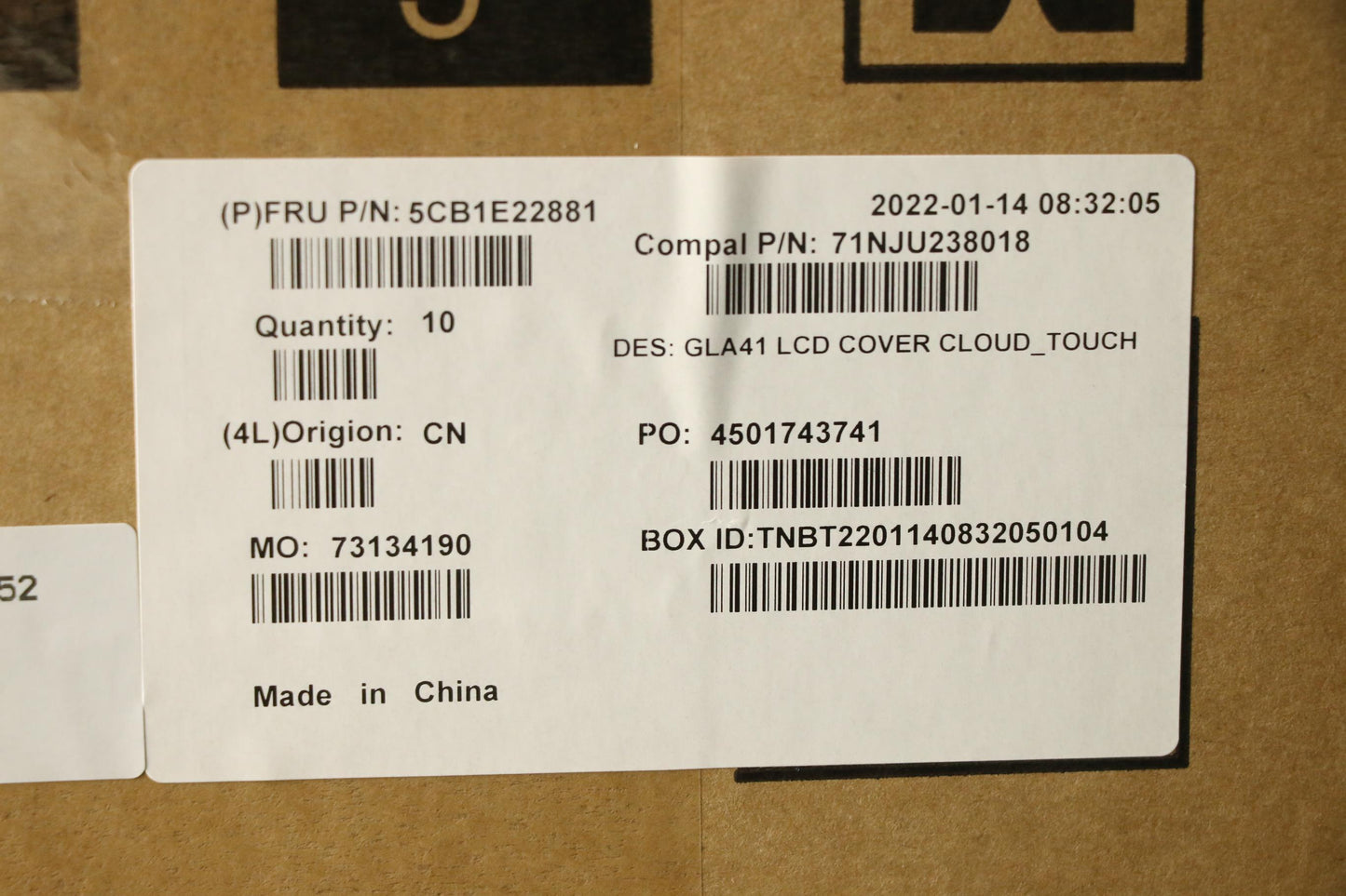 Lenovo Cover Lcd Cover C 82L7 Cloud F - 5CB1E22881
