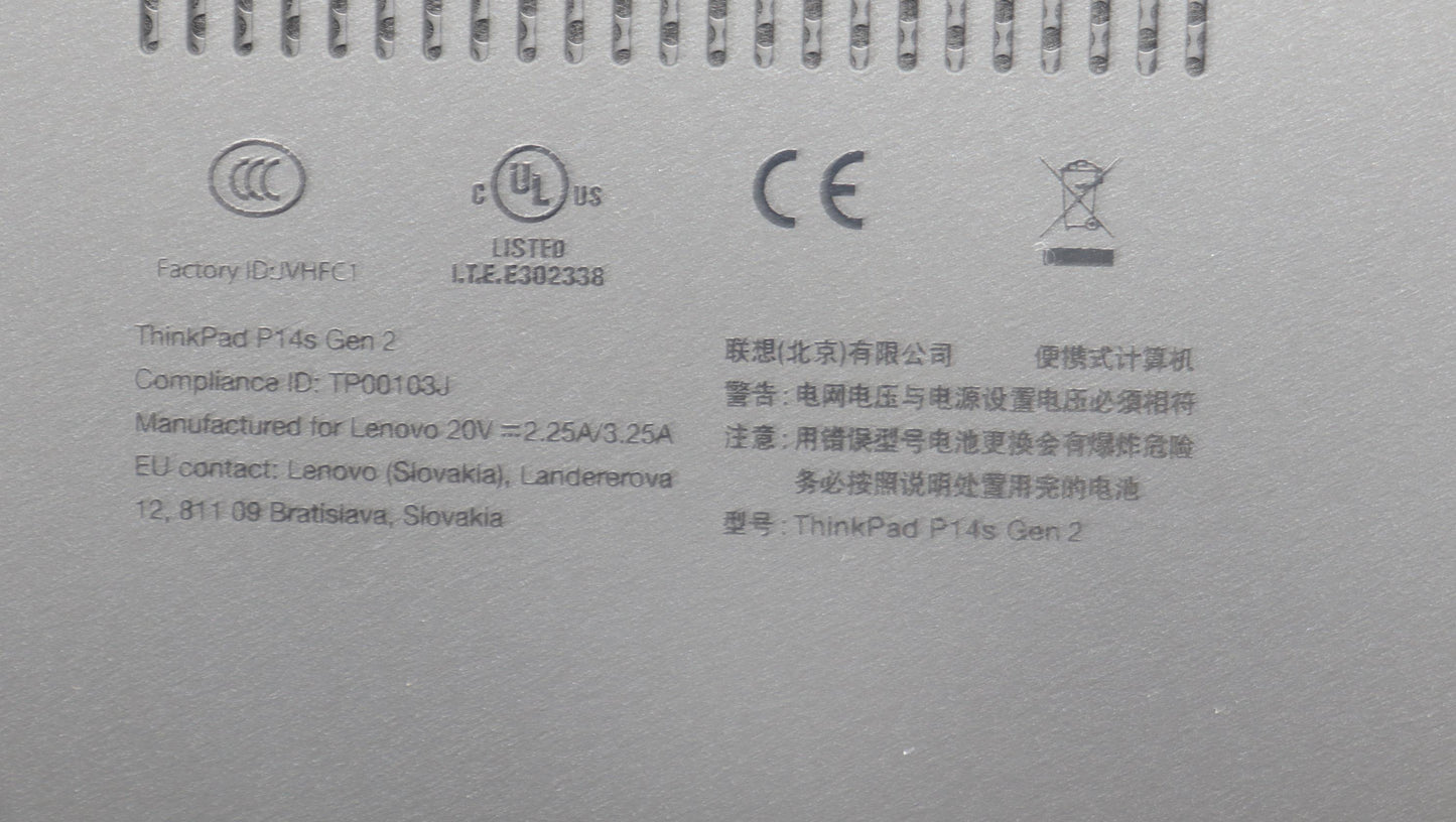 Lenovo Cover Fru P14Sg2_D_Cover_Em160 - 5CB1E28110