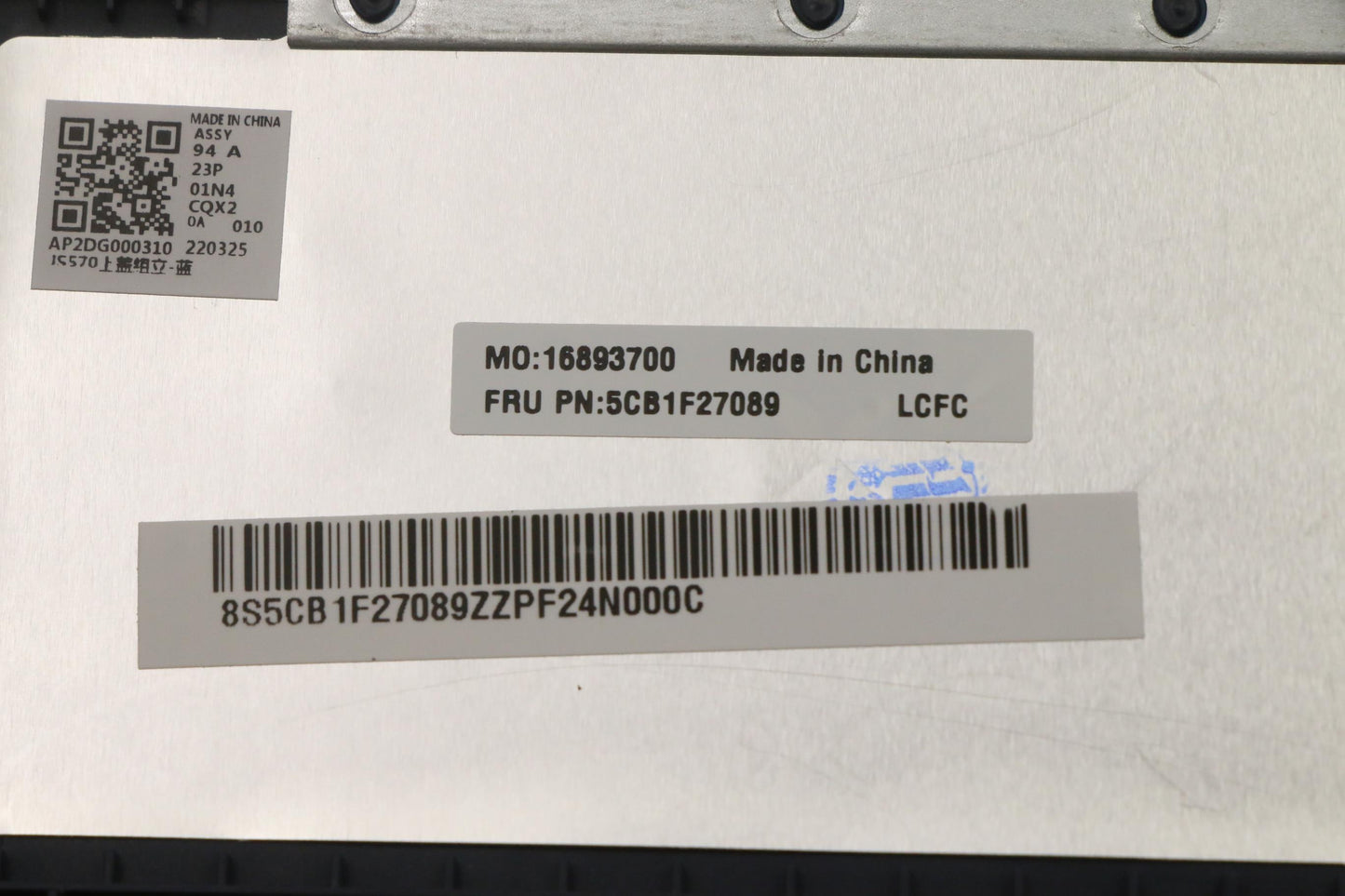 Lenovo - C-Cover with Keyboard, USA English Layout, Abyss Blue, Non-Backlit, No Fingerprint Reader - 5CB1F27089