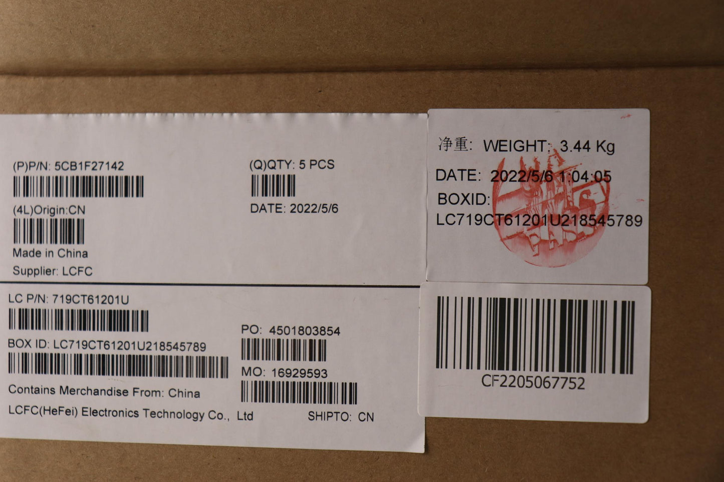 Lenovo Cover Upper Case Assembly Euro - 5CB1F27142