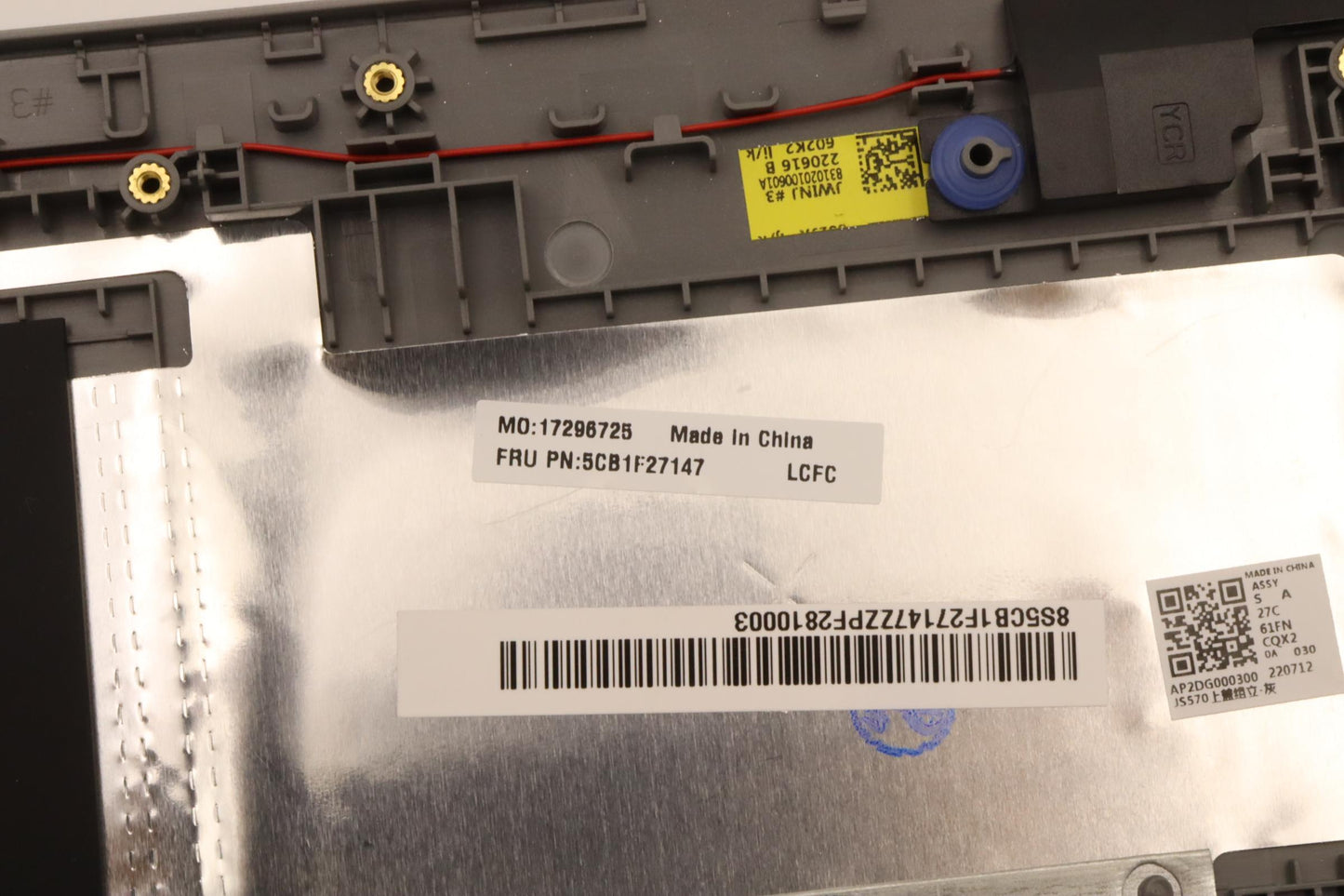 Lenovo Cover Upper Case Assembly Ukr - 5CB1F27147