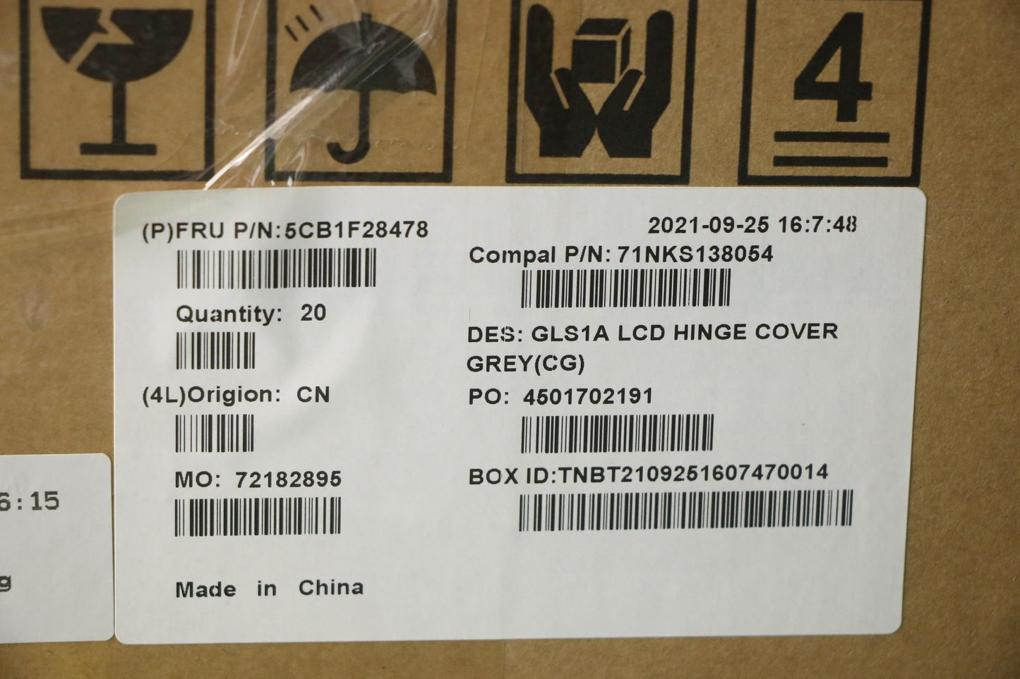 Lenovo Cover Hinge Cover C 82R0 Grey - 5CB1F28478