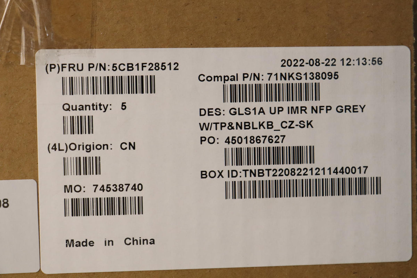 Lenovo Cover Uppercaseasmczeslk C82R0 - 5CB1F28512