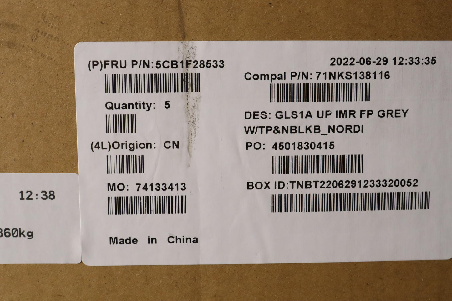 Lenovo Cover Uppercaseasmnordic C82R0 - 5CB1F28533