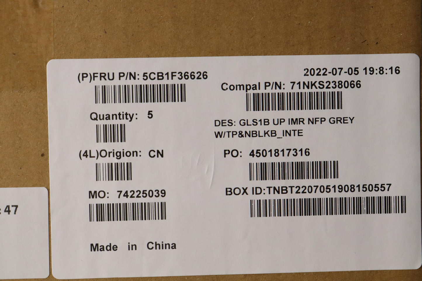 Lenovo Cover Uppercaseasmeuro Eng C82 - 5CB1F36626