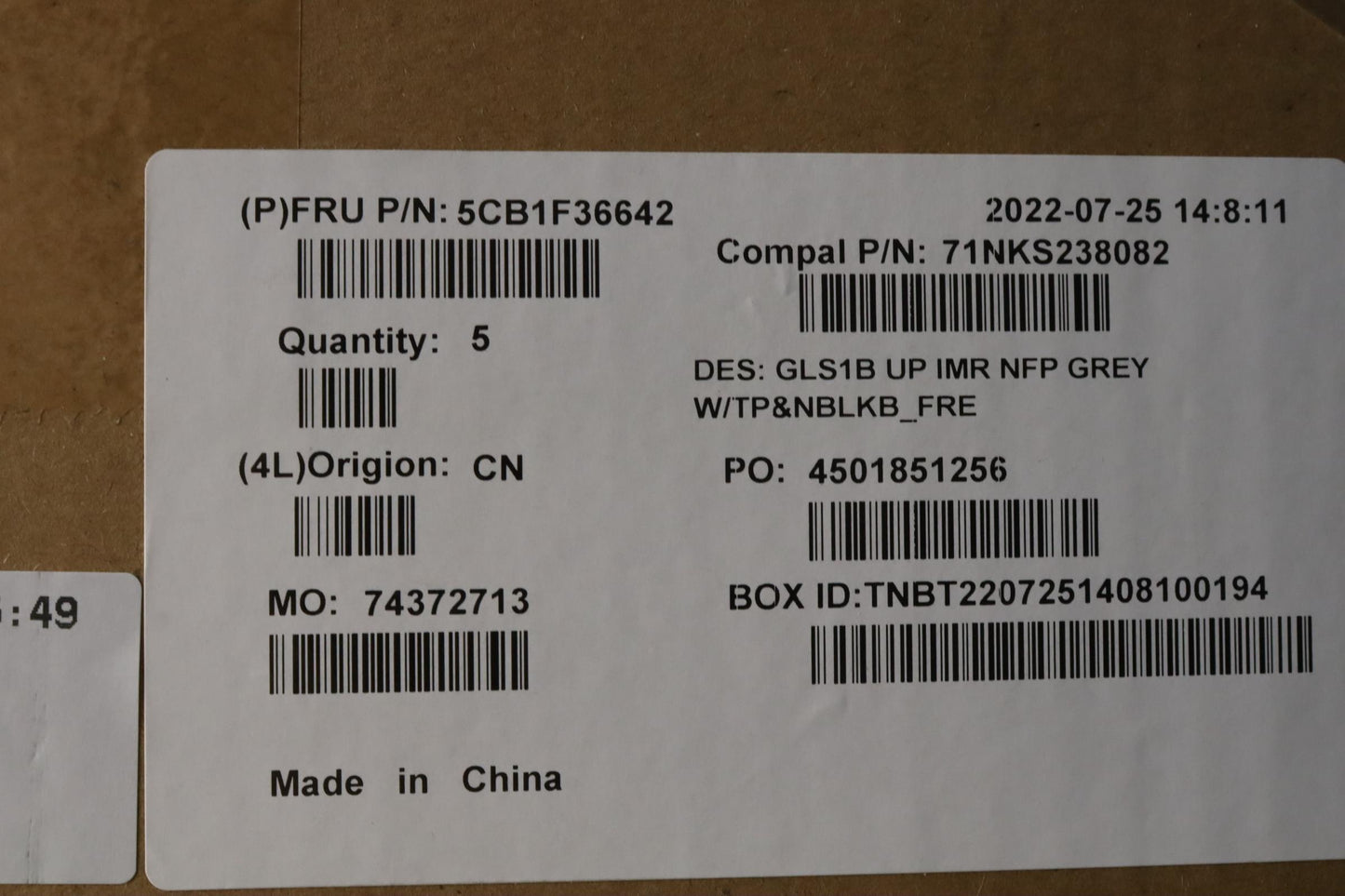 Lenovo Cover Uppercaseasmfra C82R1 Nf - 5CB1F36642