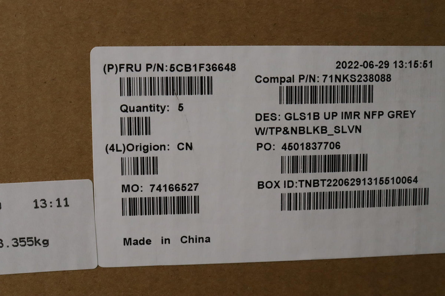 Lenovo Cover Uppercaseasmslv C82R1 Nf - 5CB1F36648