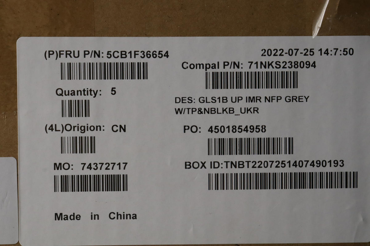 Lenovo Cover Uppercaseasmukr C82R1 Nf - 5CB1F36654