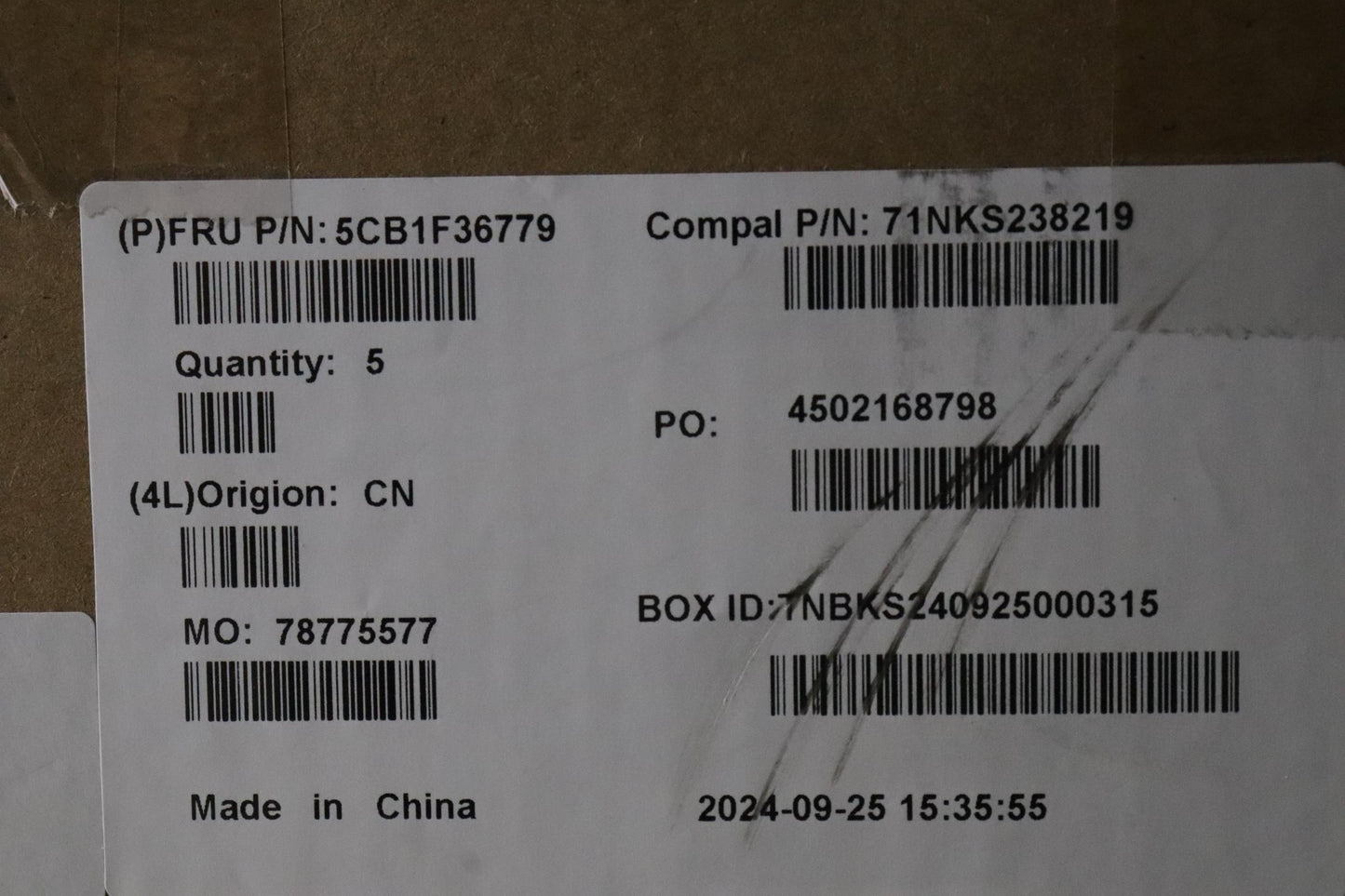Lenovo Cover Uppercaseassembly Eng C8 - 5CB1F36779