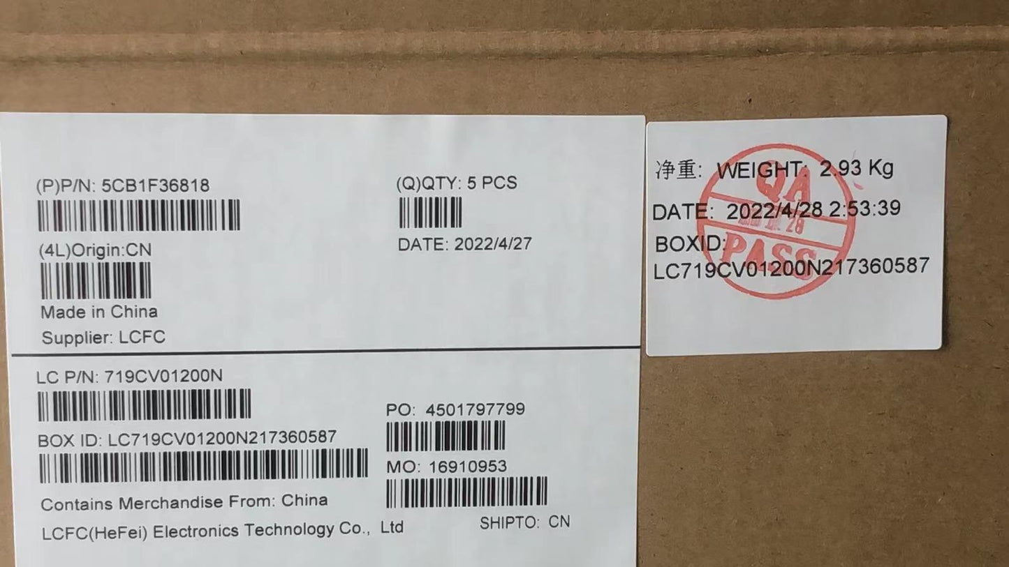Lenovo Cover Upper Case Assembly Eng - 5CB1F36818