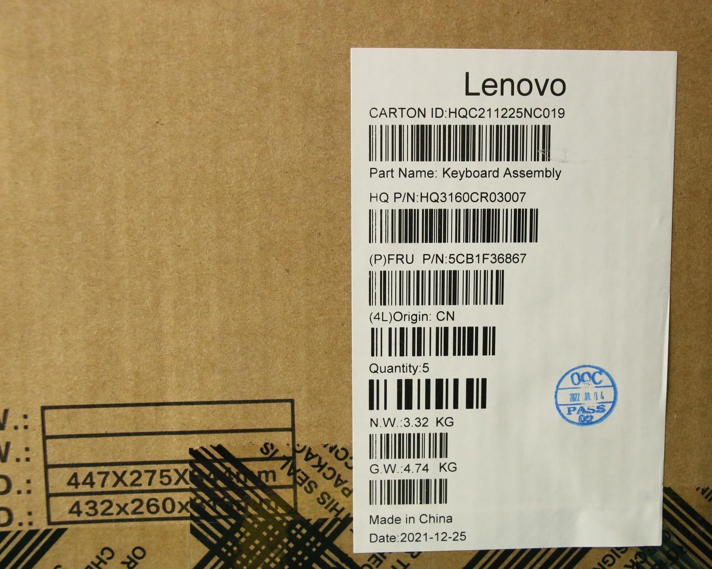 Lenovo Cover Upper Case Assembly Spa - 5CB1F36867
