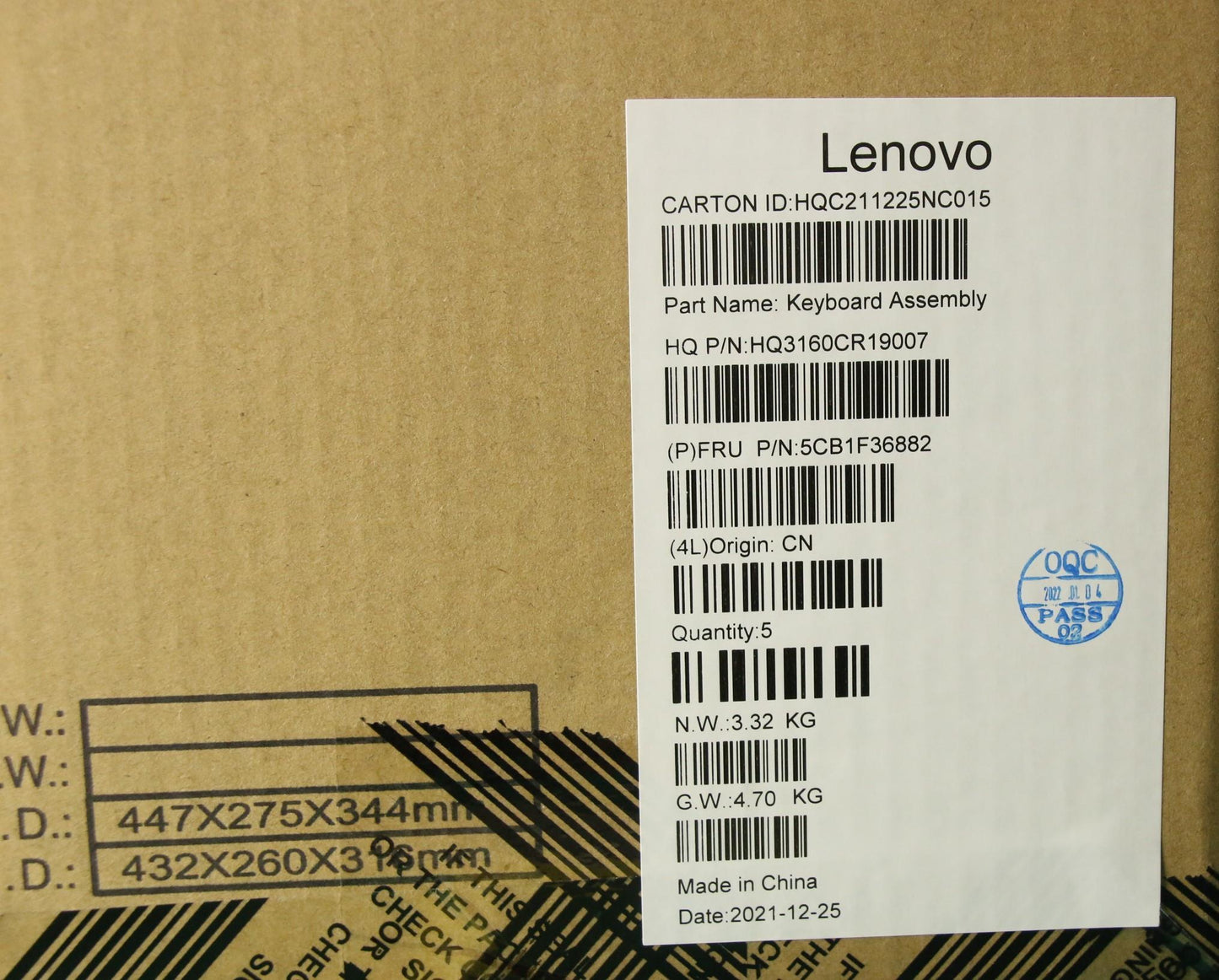 Lenovo Cover Upper Case Assembly Fra - 5CB1F36882