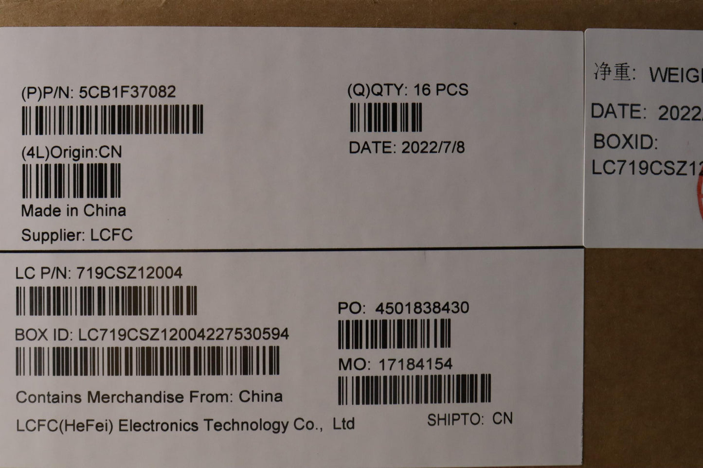 Lenovo Cover Lcd Cover L 82Lv Ab Ips - 5CB1F37082