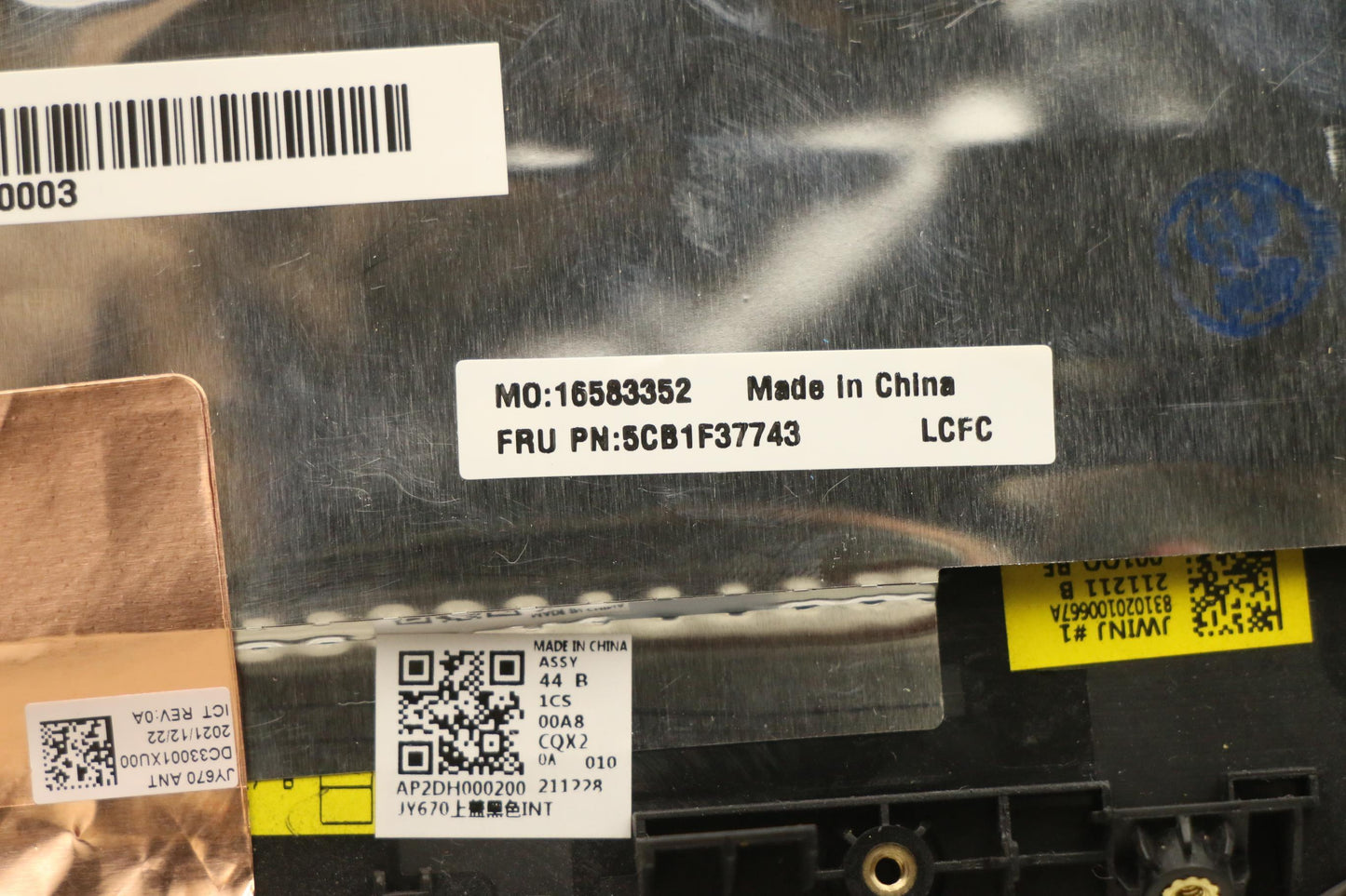 Lenovo Cover Upper Case Assembly Ger - 5CB1F37743