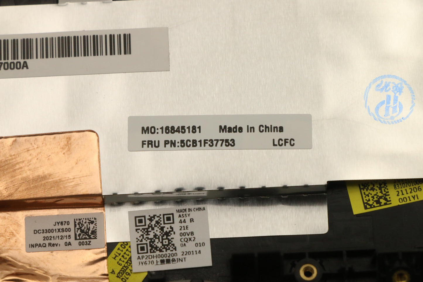 Lenovo Cover Upper Case Asmnordic L82 - 5CB1F37753