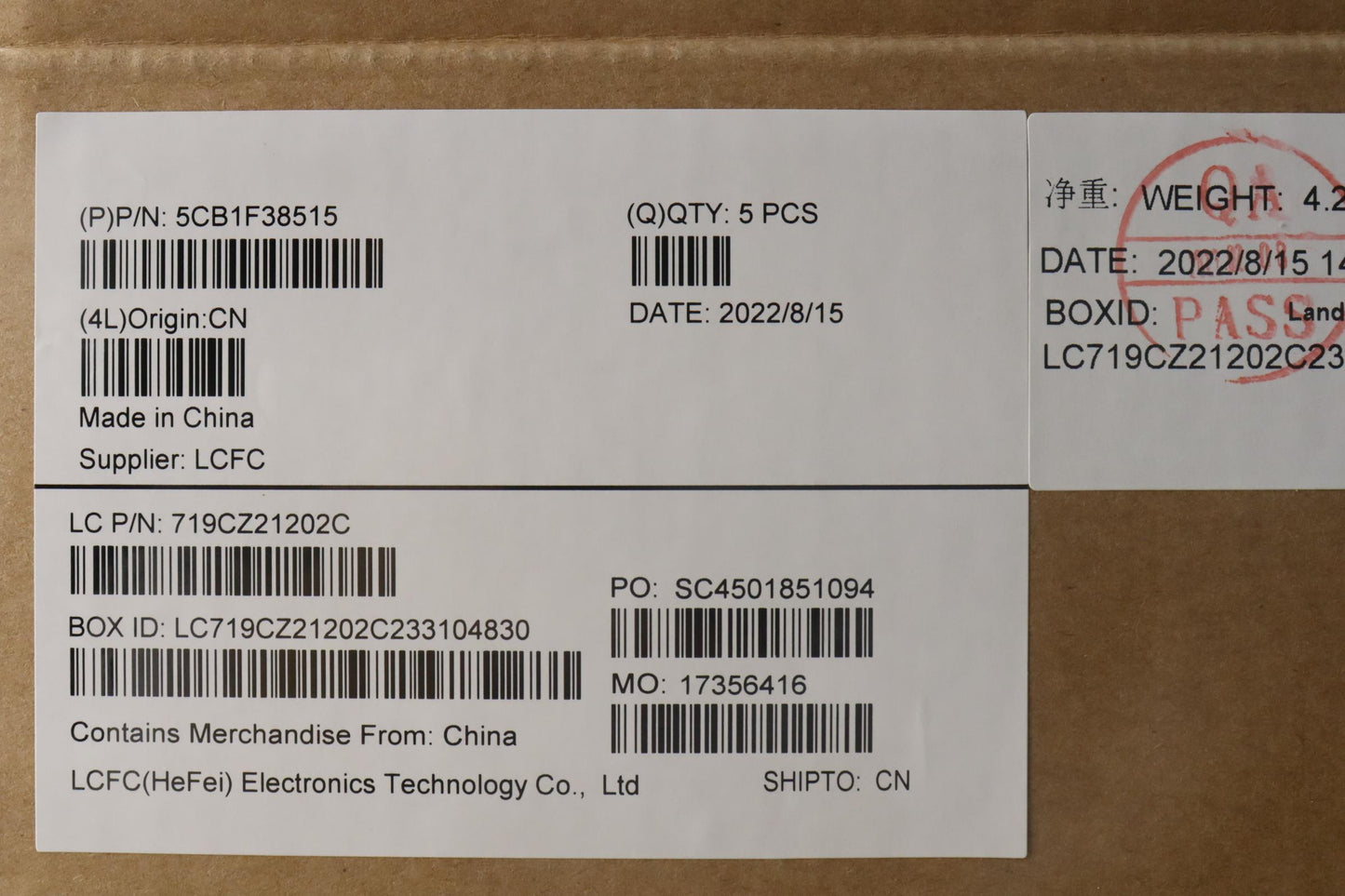Lenovo Cover Upper Case Asmtur L82Rf - 5CB1F38515