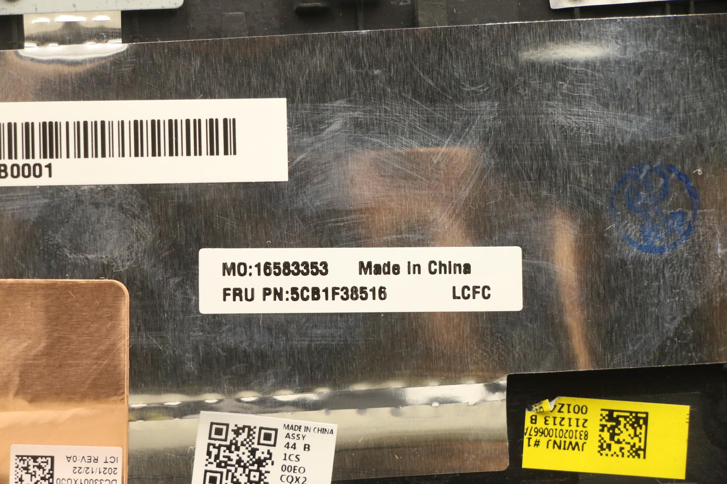 Lenovo Cover Upper Case Assembly Uke - 5CB1F38516
