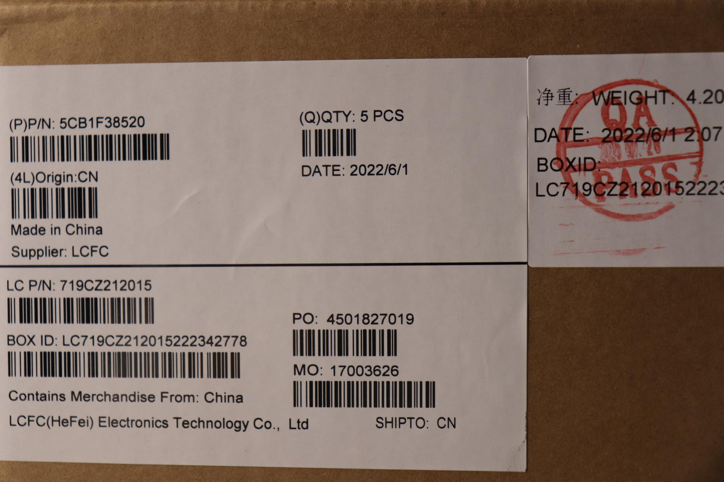 Lenovo Cover Upper Case Asmbel L82Rf - 5CB1F38520