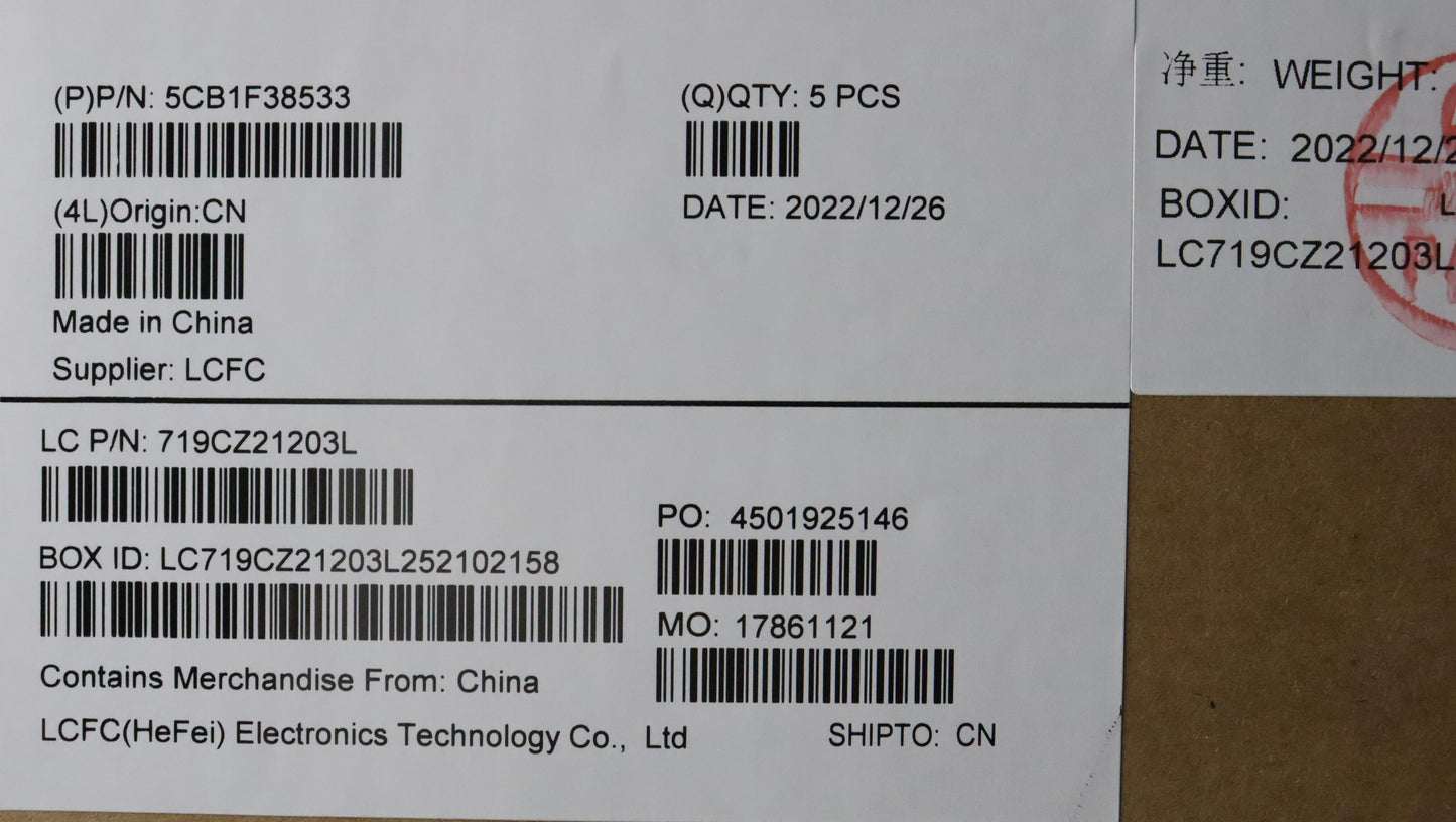 Lenovo Cover Upper Case Assembly Hun - 5CB1F38533