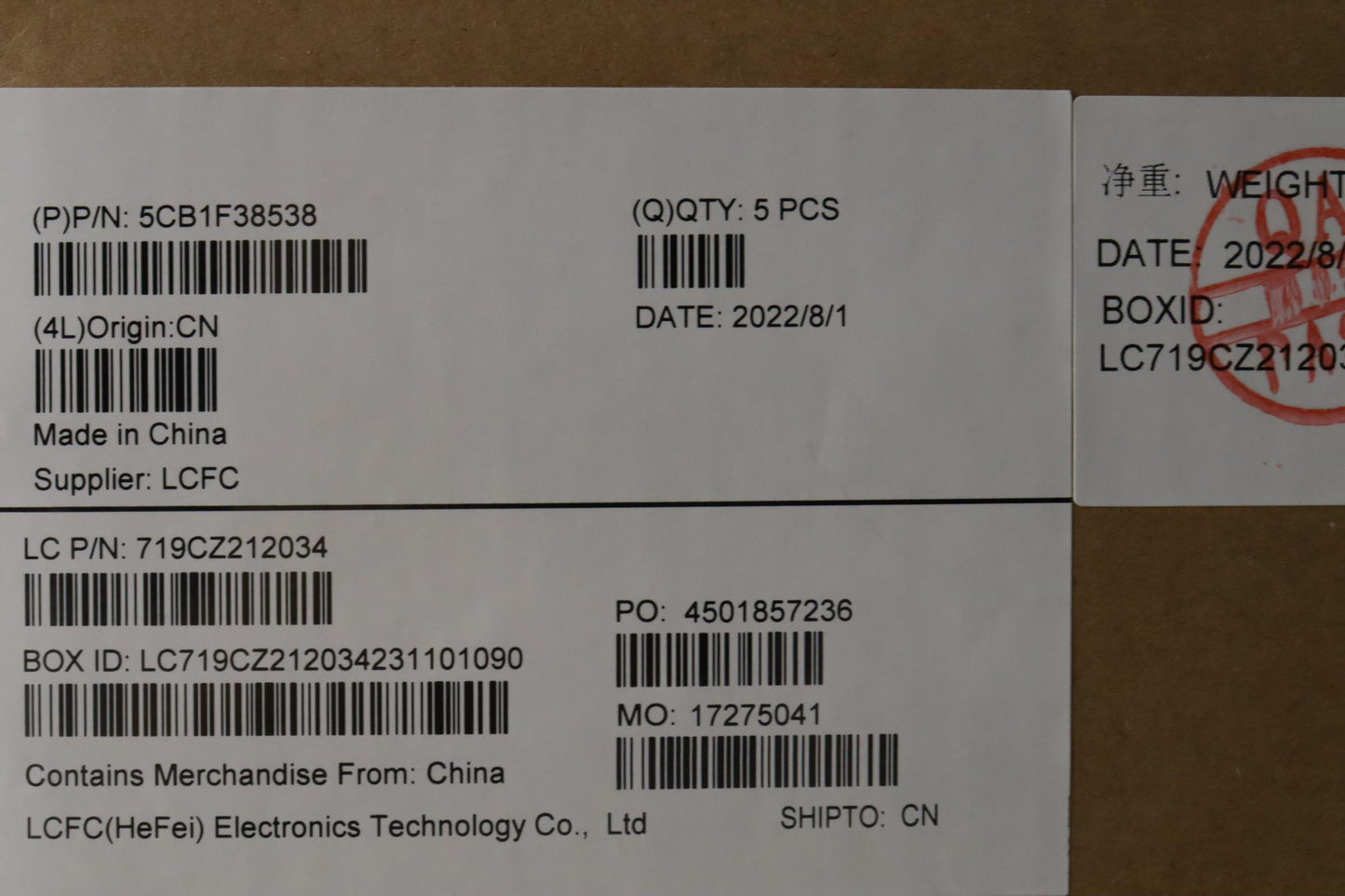 Lenovo Cover Upper Case Asmla Spa L82 - 5CB1F38538