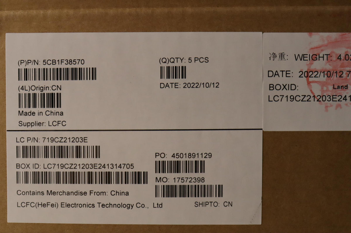 Lenovo Cover Upper Case Asmla Spa L82 - 5CB1F38570