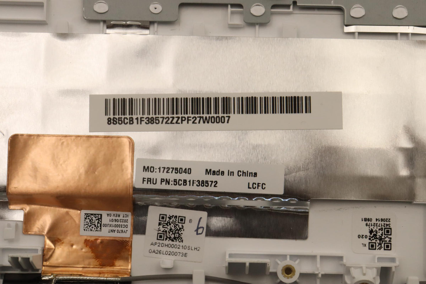 Lenovo Cover Upper Case Asmpor L82Rf - 5CB1F38572