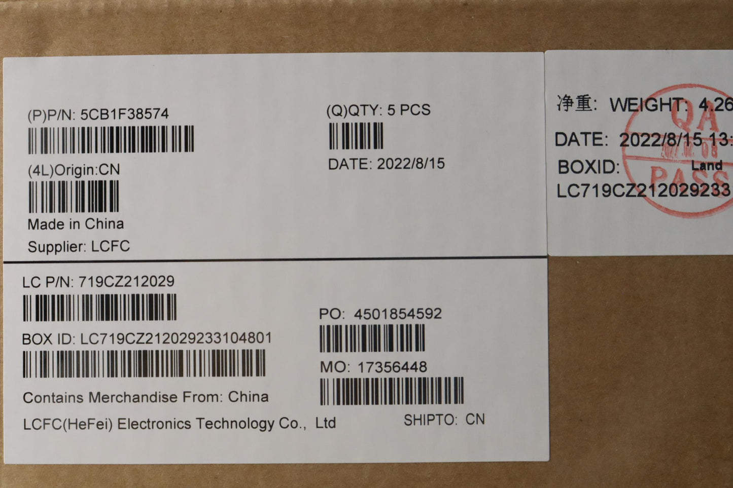 Lenovo Cover Upper Case Asmslv L82Rf - 5CB1F38574