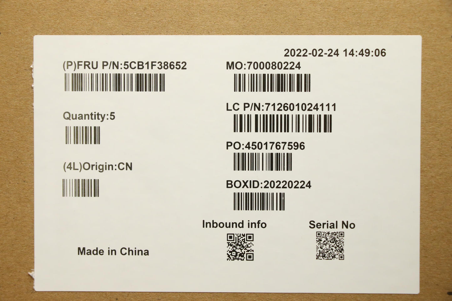Lenovo Cover Upper Case Assembly Bul - 5CB1F38652