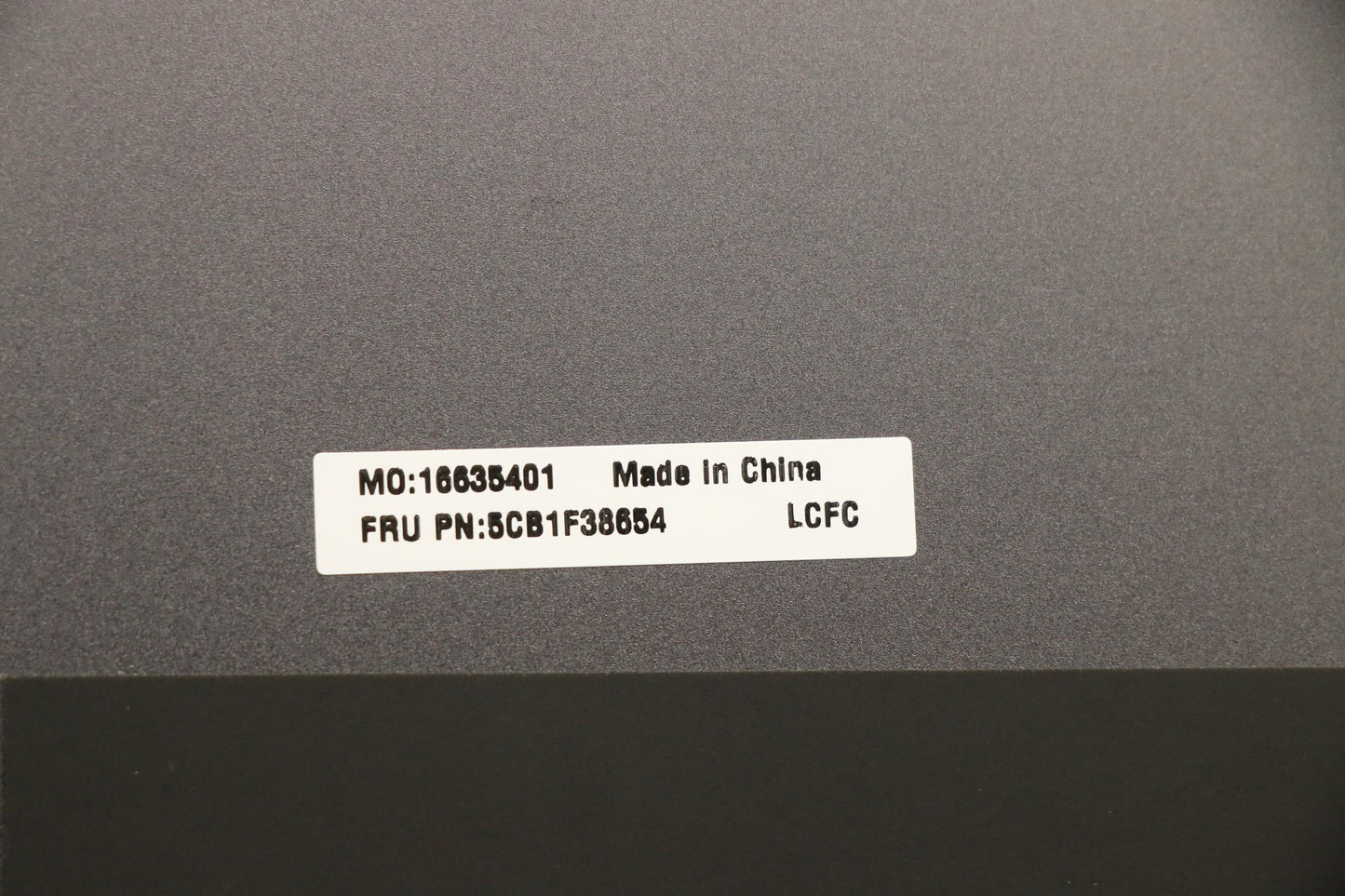 Lenovo LCD Cover - 5CB1F38654