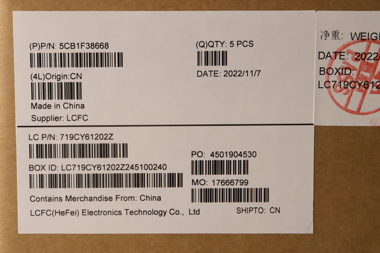 Lenovo Cover Upper Case Asmeuro Eng L - 5CB1F38668