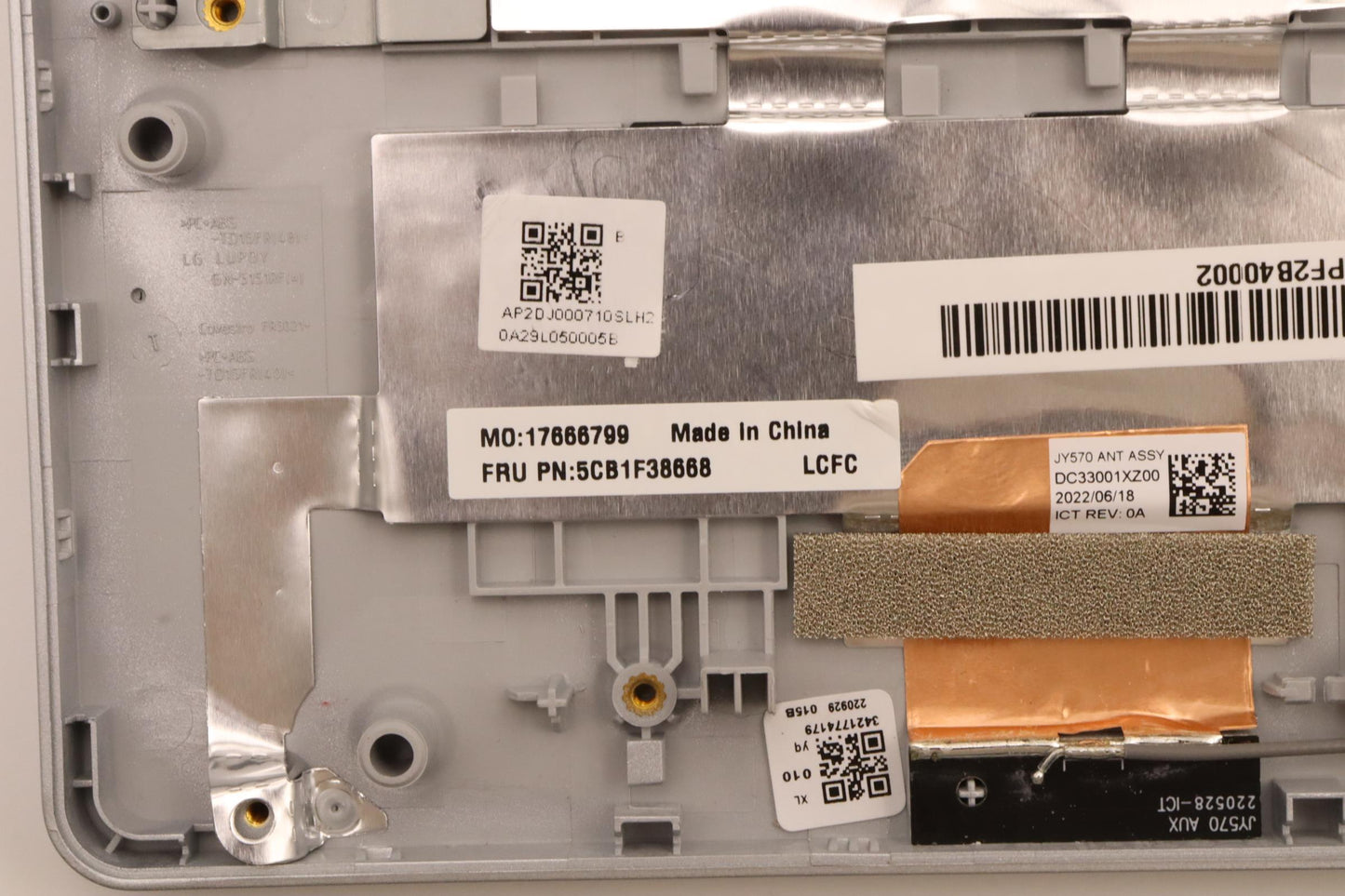 Lenovo Cover Upper Case Asmeuro Eng L - 5CB1F38668