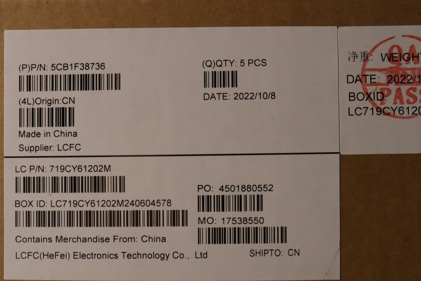 Lenovo Cover Upper Case Asmla Spa L82 - 5CB1F38736