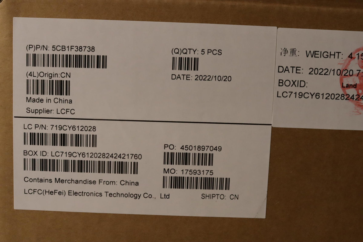 Lenovo Cover Upper Case Assembly Por - 5CB1F38738