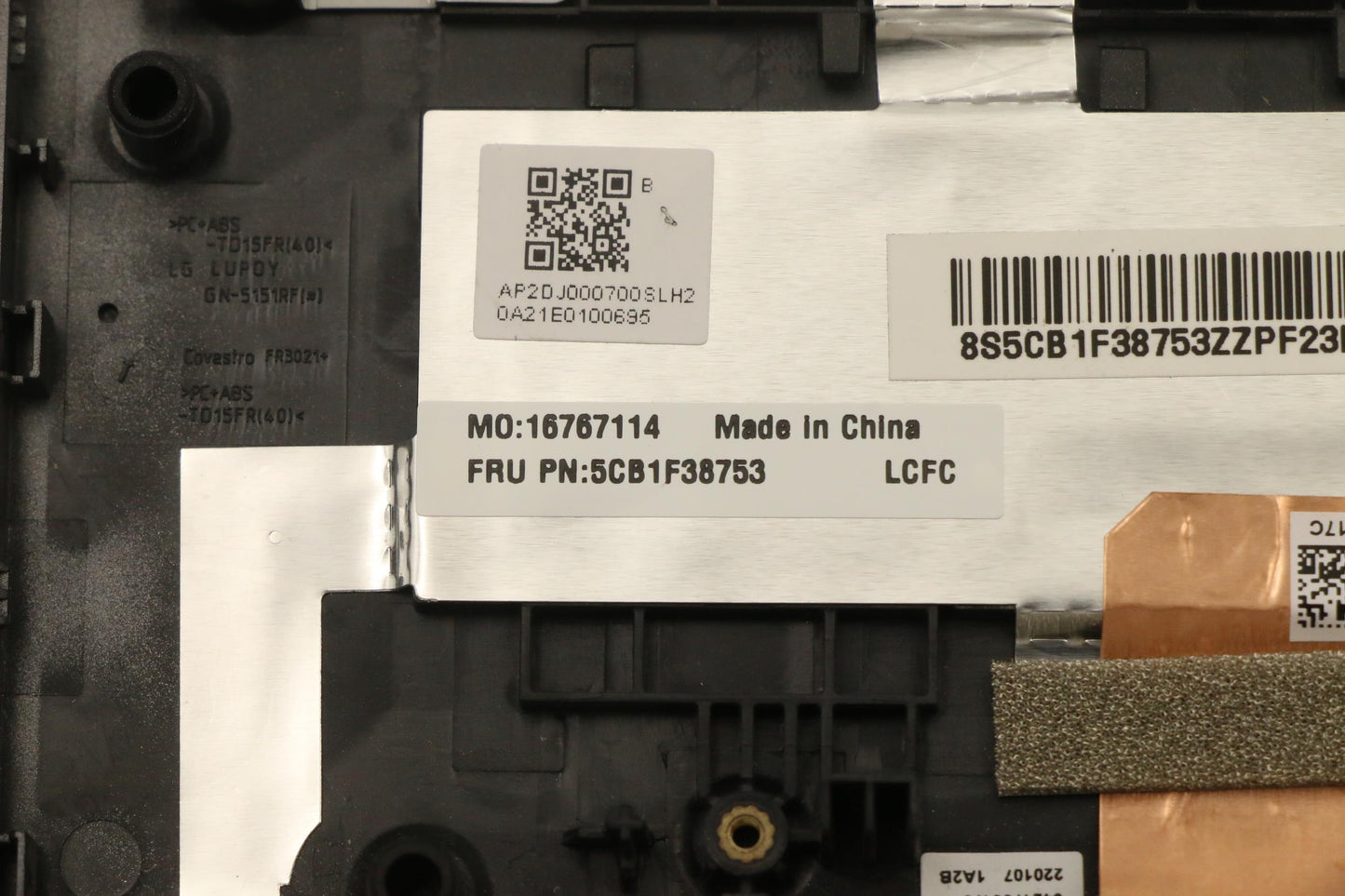 Lenovo Cover Upper Case Assembly Cze/ - 5CB1F38753