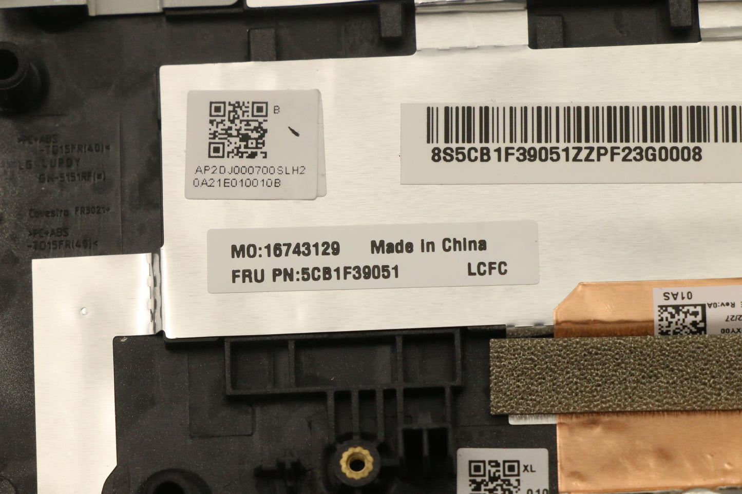 Lenovo Cover Upper Case Assembly Kor - 5CB1F39051