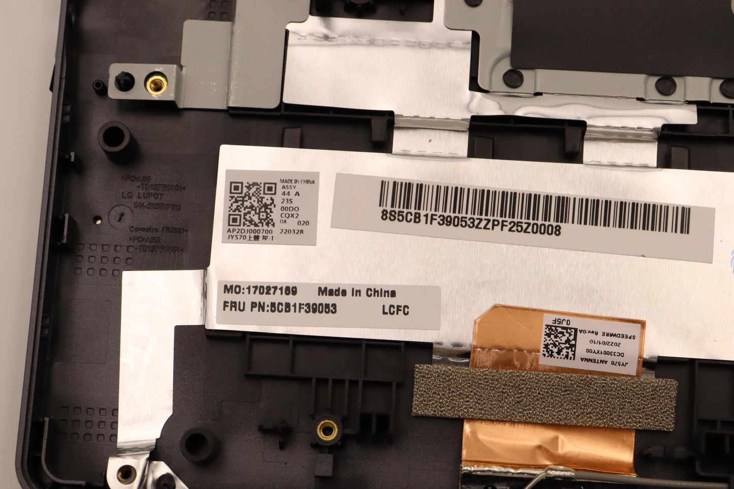 Lenovo Cover Upper Case Asmnordic L82 - 5CB1F39053