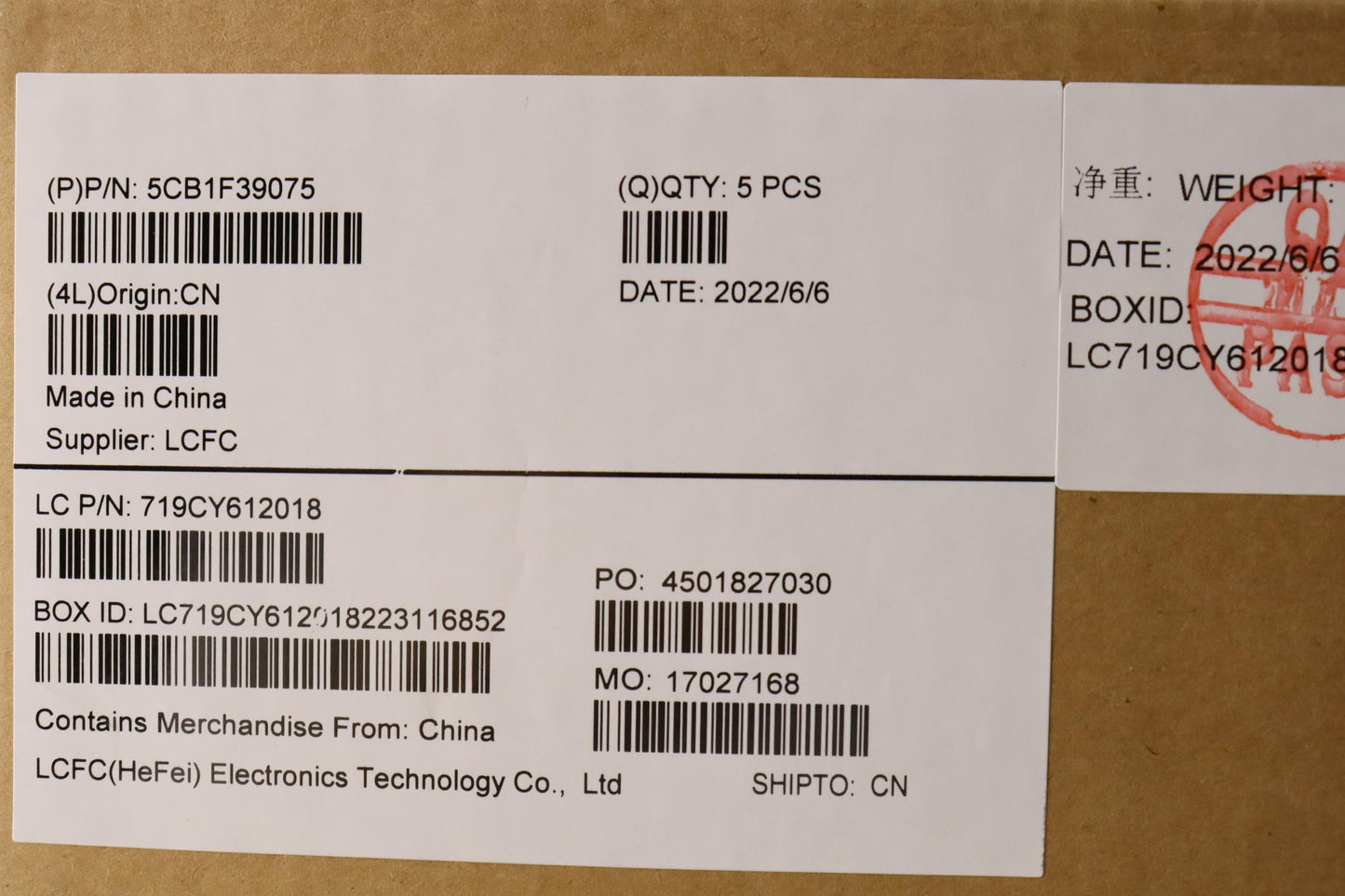 Lenovo Cover Upper Case Asmger L82Rb - 5CB1F39075