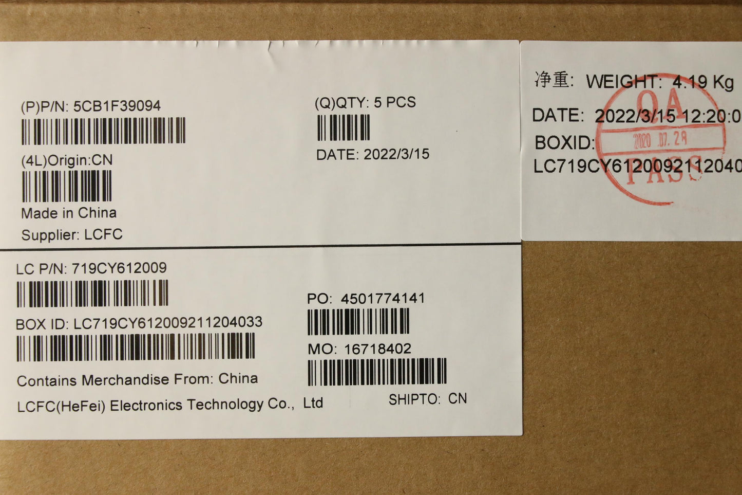 Lenovo Cover Upper Case Assembly Uke - 5CB1F39094