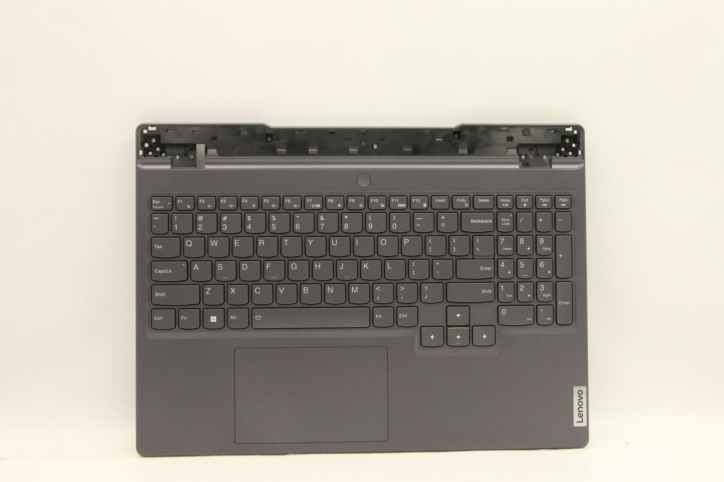 Lenovo C-Cover with Keyboard, USA English, Storm Grey, RGB Backlit - 5CB1F39096