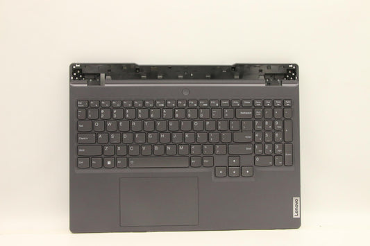 Lenovo C-Cover with Keyboard, USA English, Storm Grey, RGB Backlit - 5CB1F39096