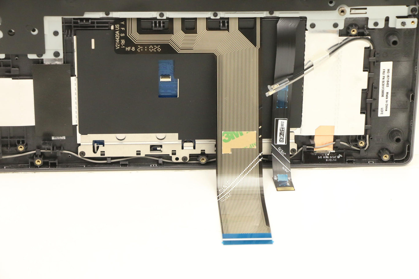 Lenovo C-Cover with Keyboard, USA English, Storm Grey, RGB Backlit - 5CB1F39096