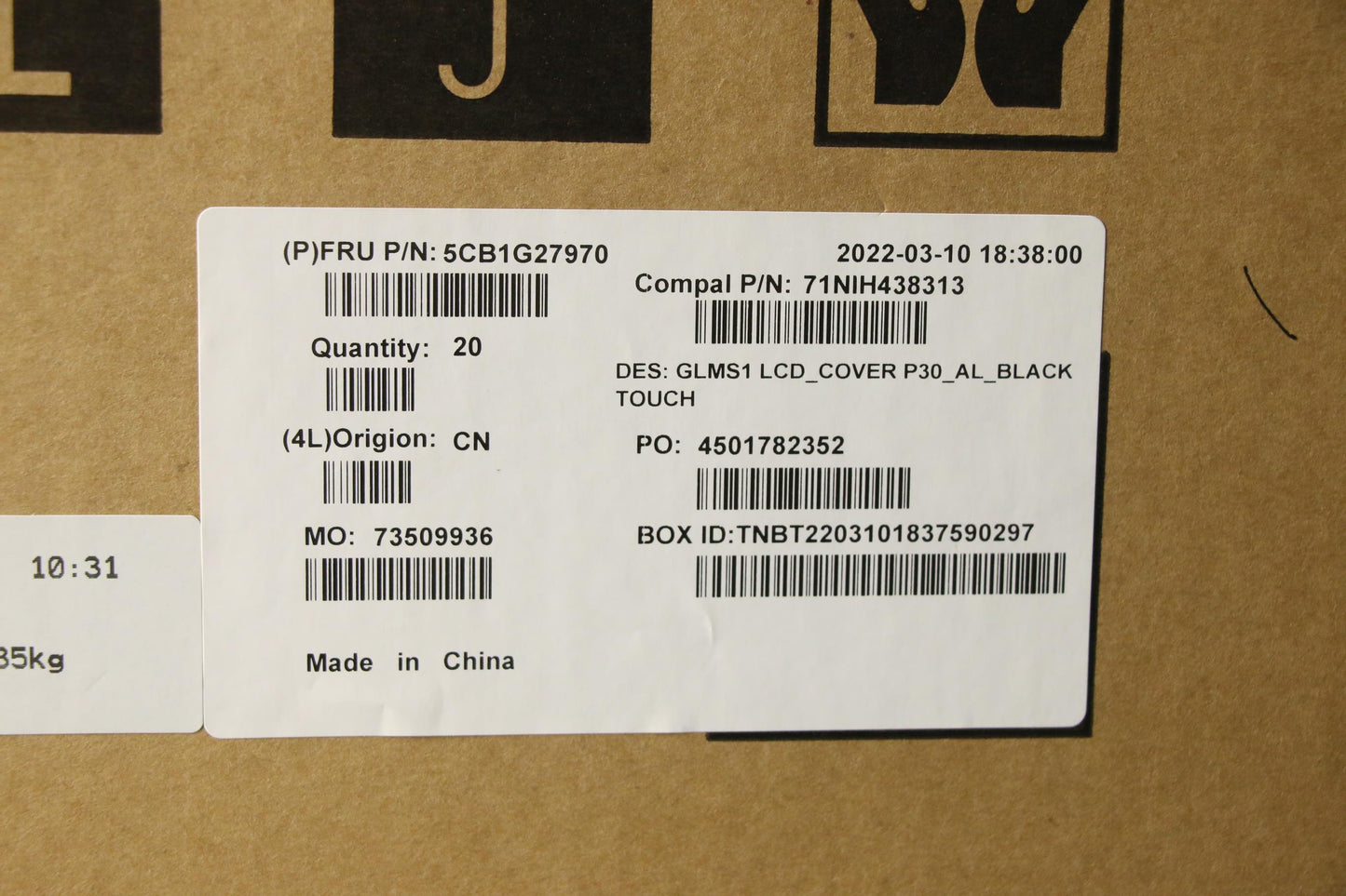 Lenovo Cover Lcd Cover C 82Fe P30_Al_ - 5CB1G27970