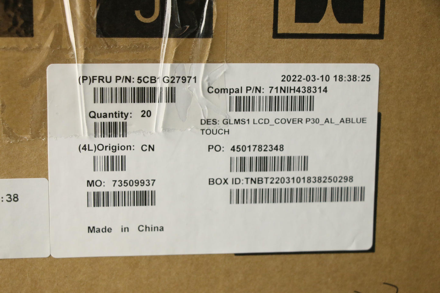 Lenovo Cover Lcd Cover C 82Fe P30_Al_ - 5CB1G27971