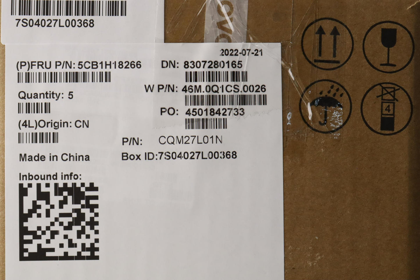 Lenovo Cover Upper Case Assembly Por - 5CB1H18266
