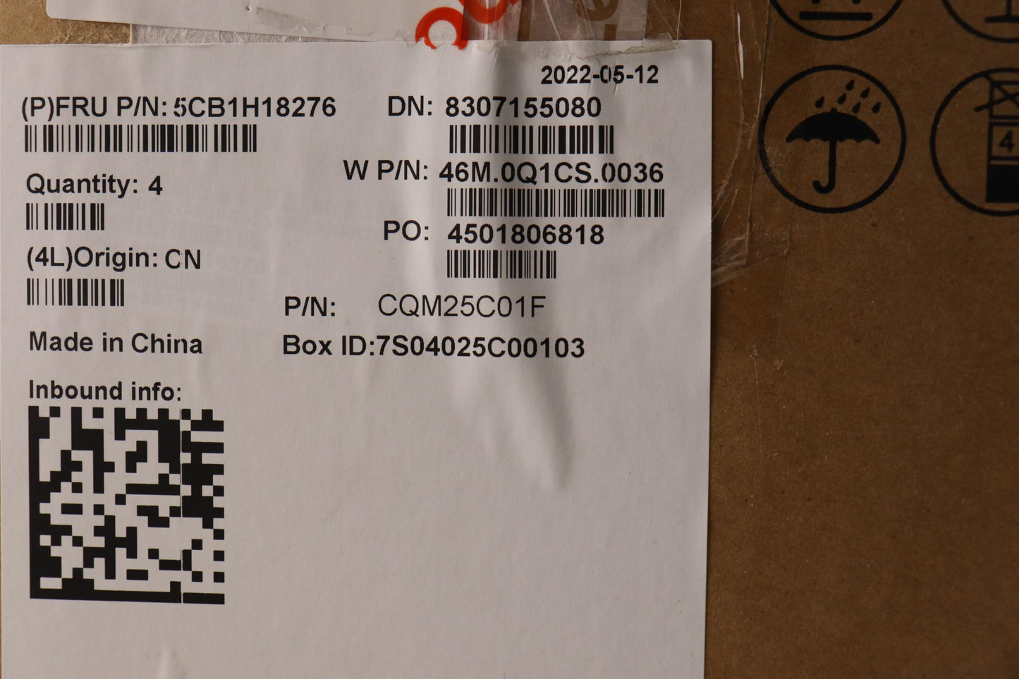 Lenovo Cover Upper Case Assembly Eng - 5CB1H18276