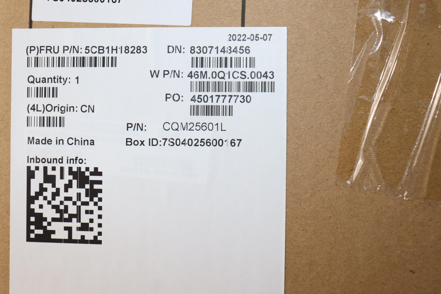 Lenovo Cover Upper Case Assembly Usa - 5CB1H18283