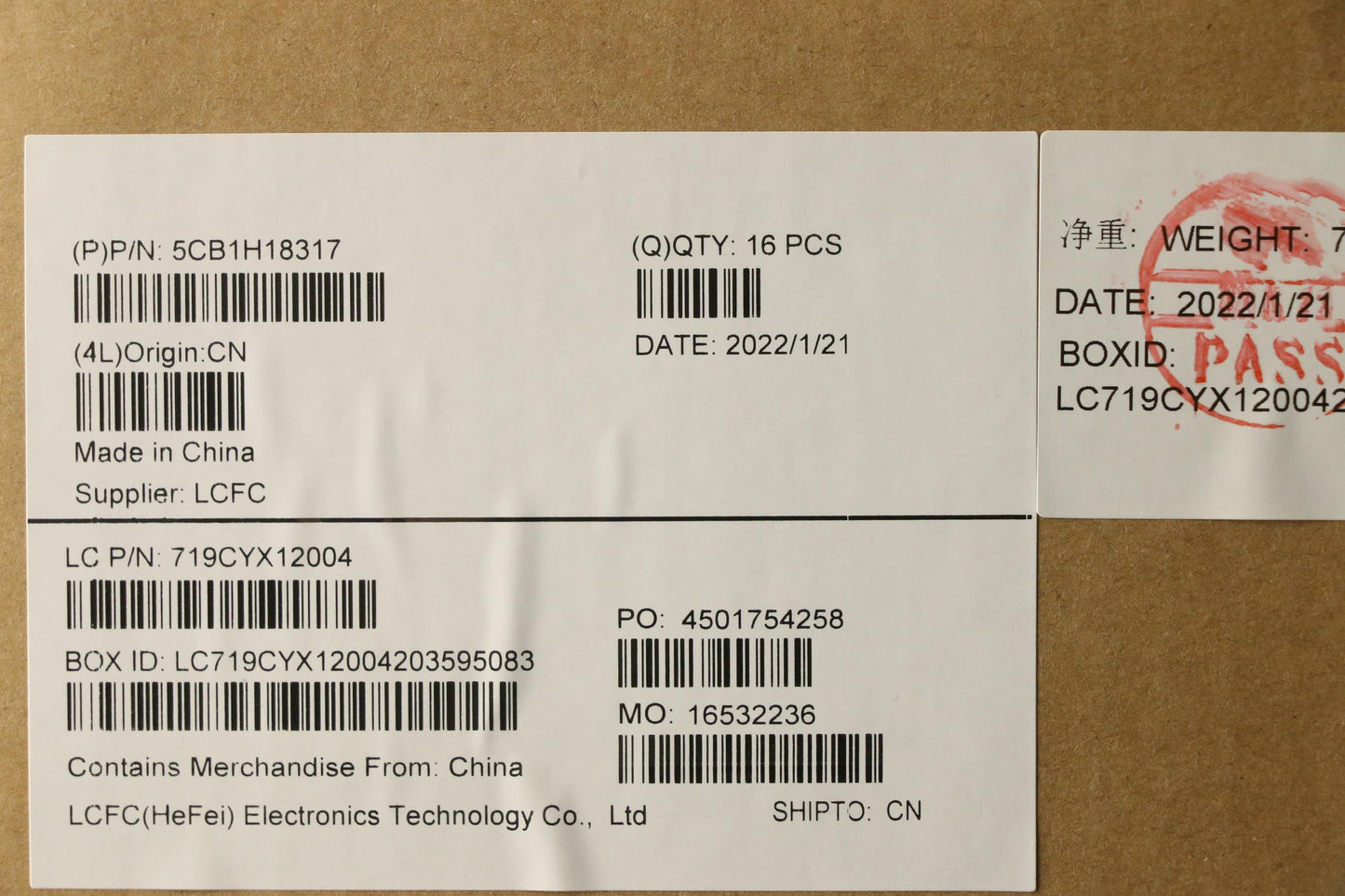 Lenovo LCD Cover, Space Grey - 5CB1H18317