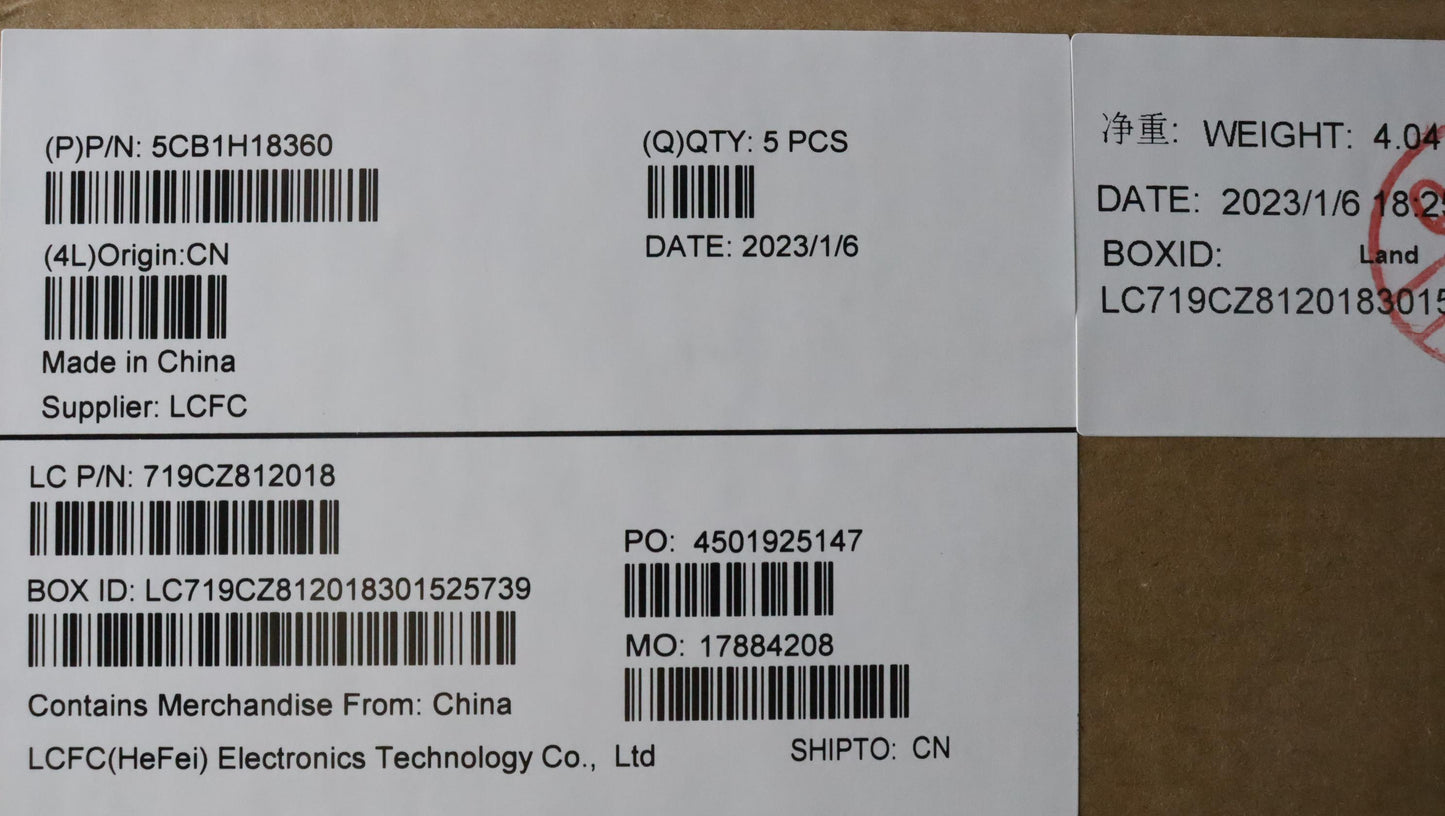 Lenovo Cover Upper Case Assembly Fra/ - 5CB1H18360